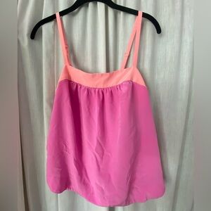 HD Paris Anthropologie Tank Top Sherbet Pink & Orange 🍊Size Woman’s 8